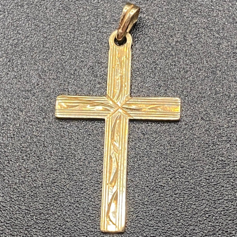 14k gold cross